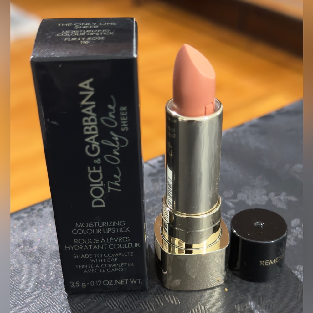 NIB Dolce & Gabbana The Only One Sheer Lipstick in Shade 116 Flirty Rose